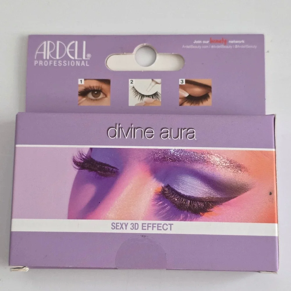 Ardell Professional Divine Aura False Eyelashes Sexy 3D Effect 38464 Black